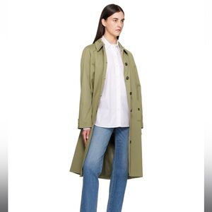NWT Anine Bing Olive Randy Trench Coat
